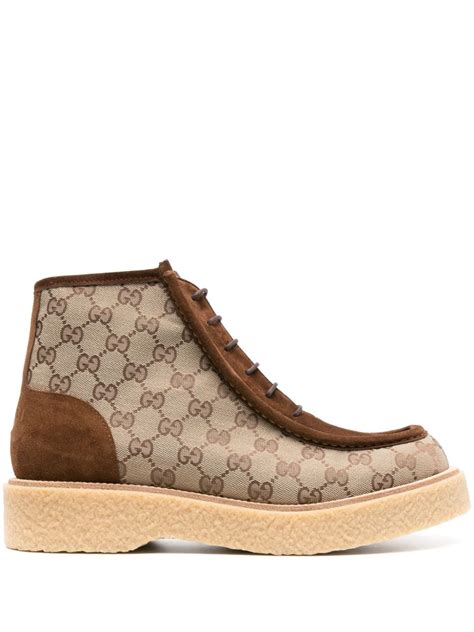 gucci womens shoes gg supreme|Gucci lace up boots.